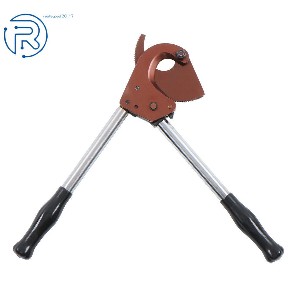 Ratcheting Cable Cutter for Copper Aluminum Wires (Up to 600 MCM)