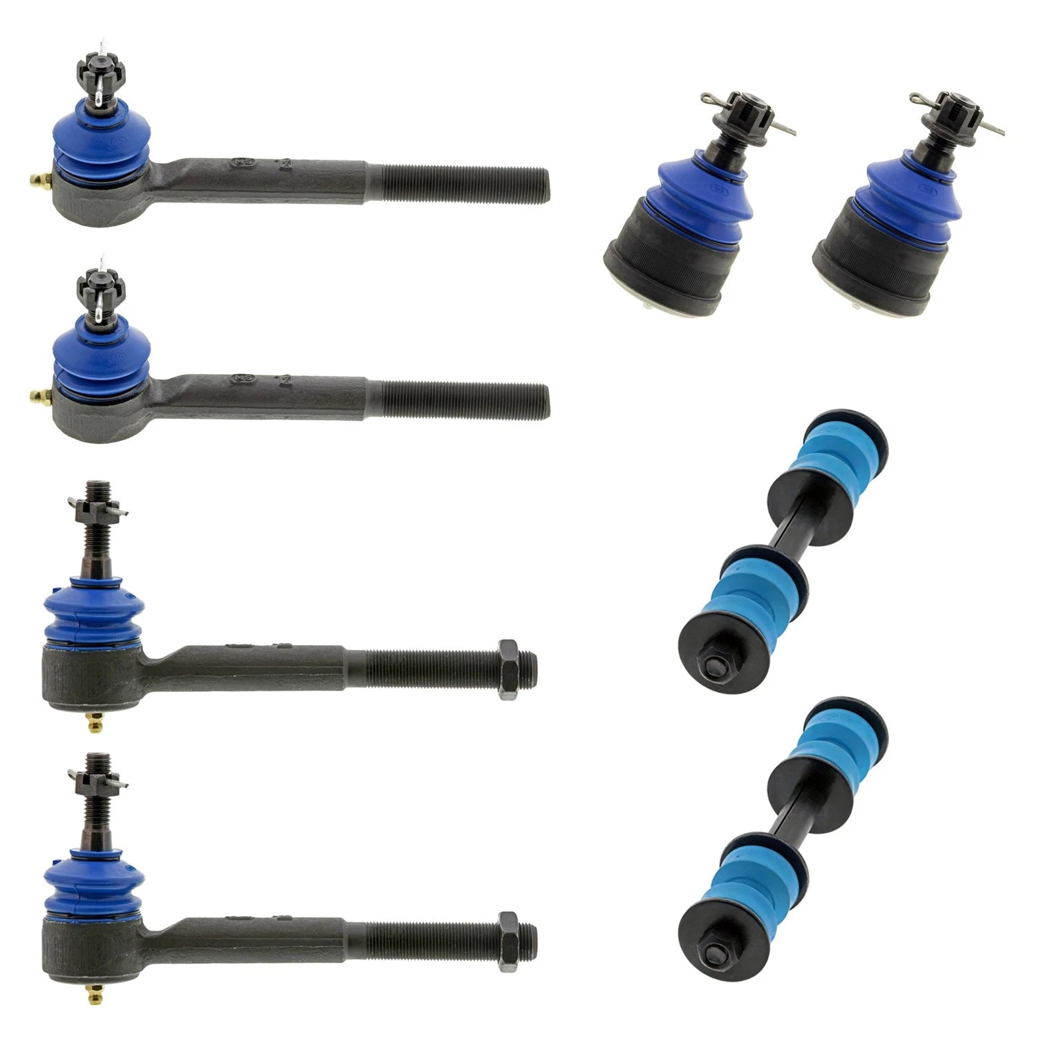 Set of 4 Mevotech Supreme Tie Rod Ends Sway Bar Kit for C1500 C3500 (1990–1999)