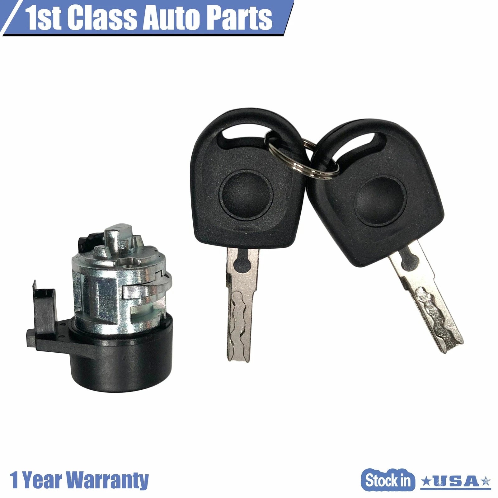 Ignition Lock Cylinder for Volkswagen Beetle, GTI, Jetta, Polo, Passat, Golf