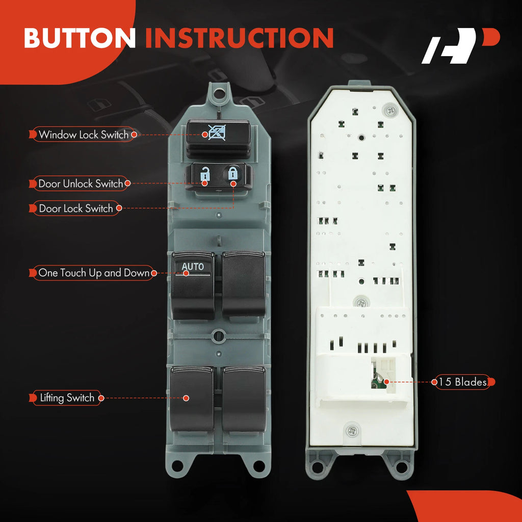 Front Left Power Window Switch for Toyota RAV4 (2006-2012)
