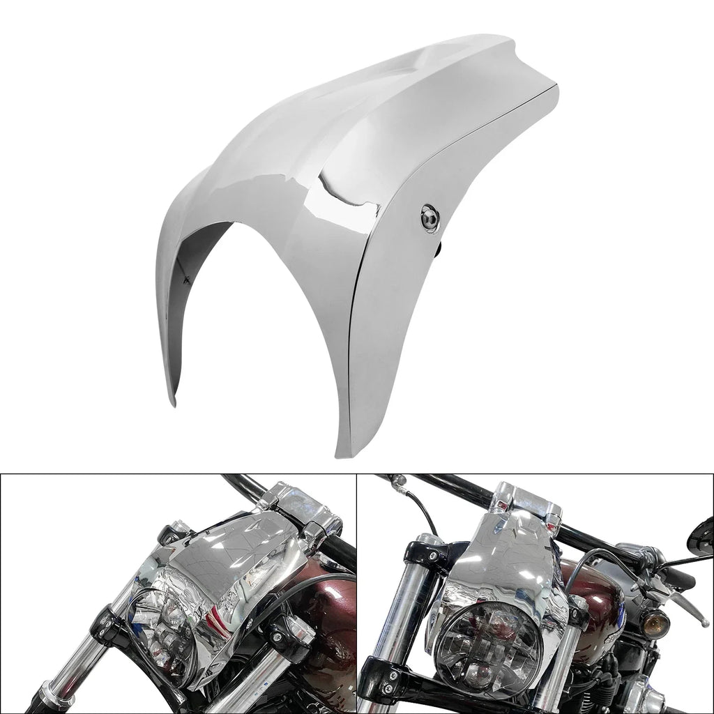 5.75" Chrome Headlight Fairing Cover for Harley Softail Breakout (2018-2024)