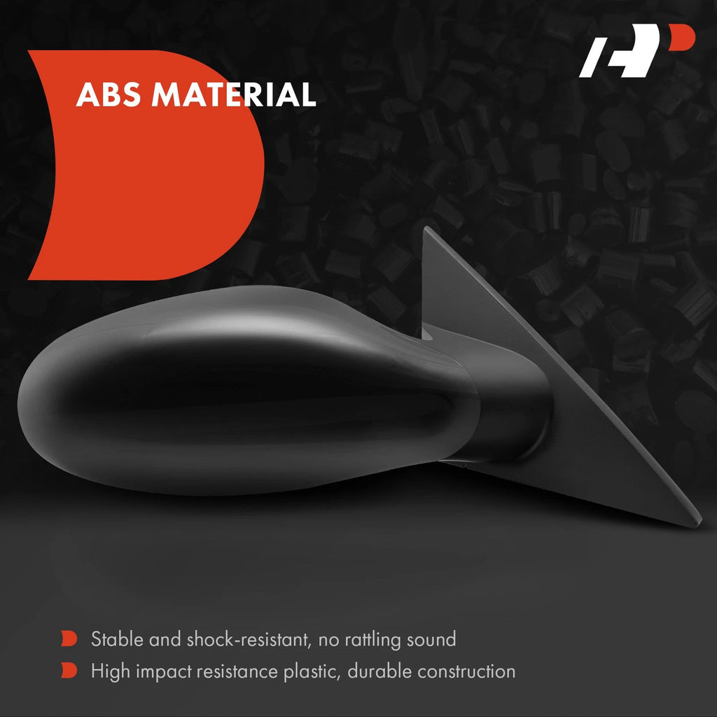 2X Heated Black Manual Mirrors for Nissan Altima (2002–2006)