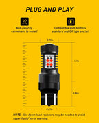 Set of 4 LED Brake Stop Bulbs for Make Model