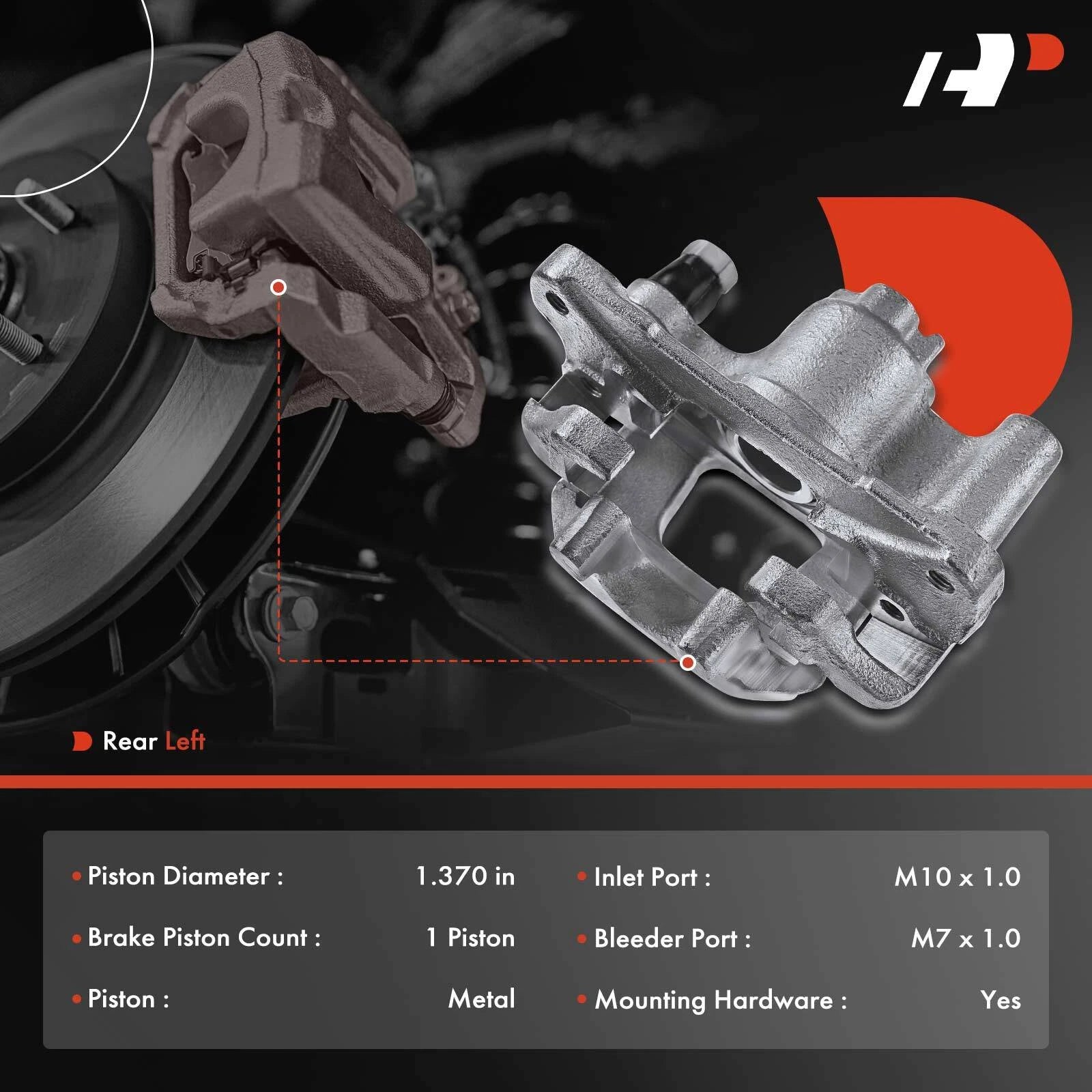 Front & Rear Brake Calipers for Toyota Camry ES300 (2000â2001)
