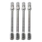 4pcs Tyre Wheel Valve Extension Extender Cap Metal Stem for Auto Car Truck