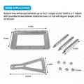 Universal Aluminum Billet Battery Tray Hold Down Mount 551181