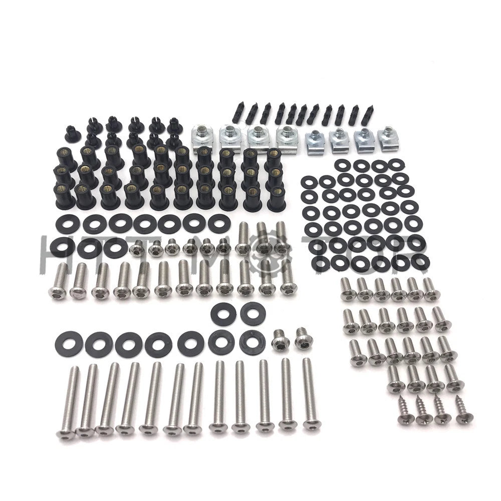 Complete Fairing Bolts Body Screws Kit for Kawasaki Ninja ZX6R (2007–2008)