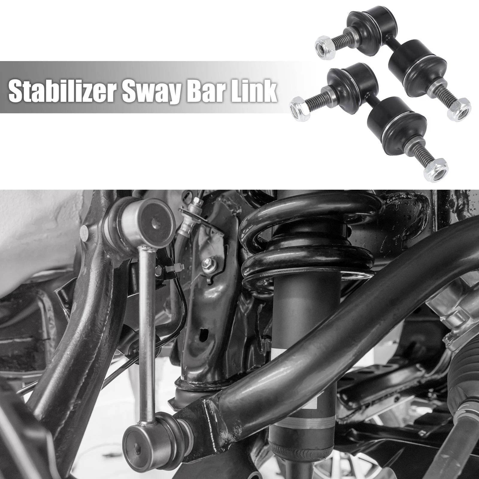 Pair Rear Stabilizer Sway Bar End Links Kit K80867 for Volvo S40 C30 V50 C70 (2004–2013)