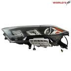 LH Headlight for Nissan Maxima (2016–2018) Black Halogen with LED DRL