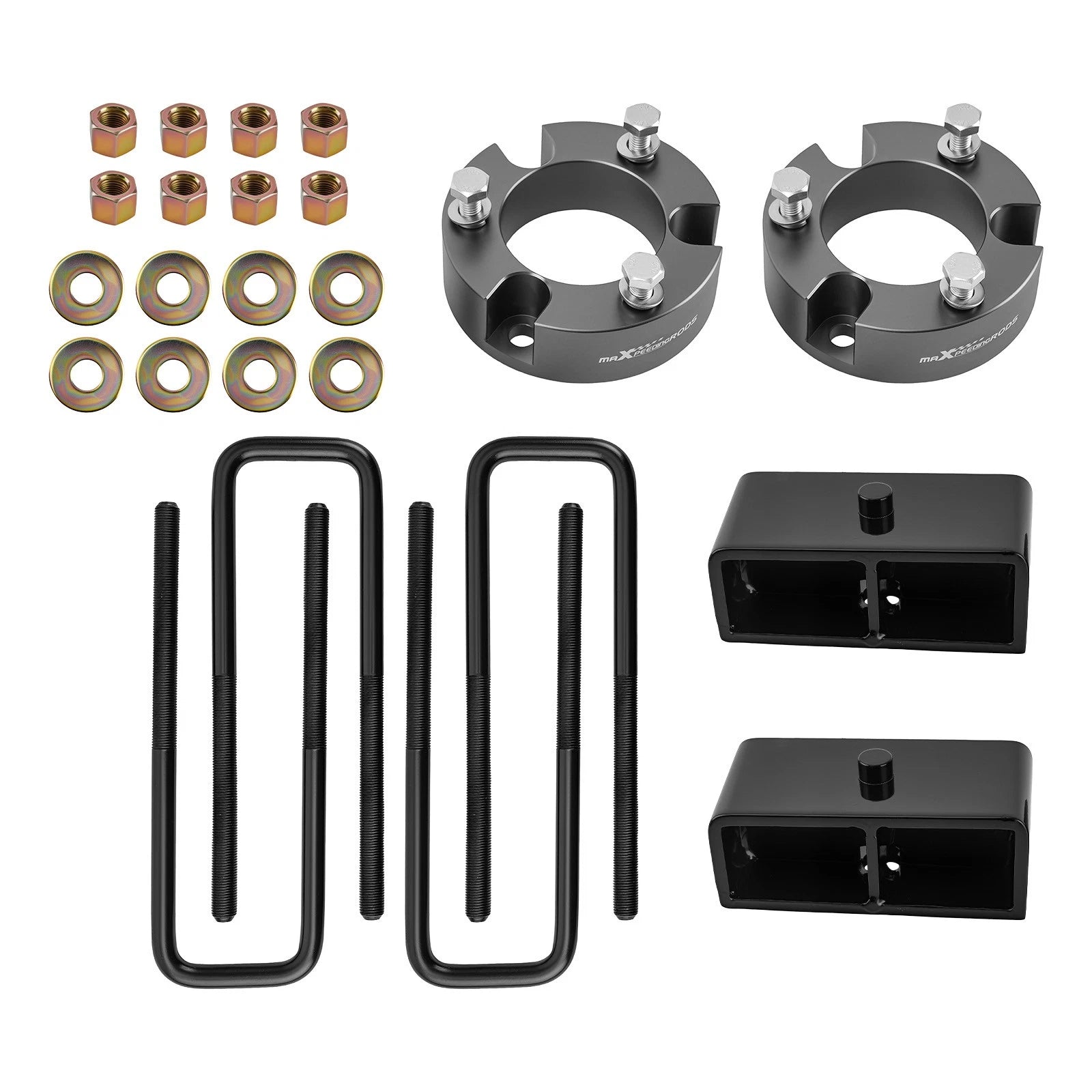 3" Front 2" Rear Lift Kit Spacers with U-Bolts for Toyota Tundra (1999–2006)