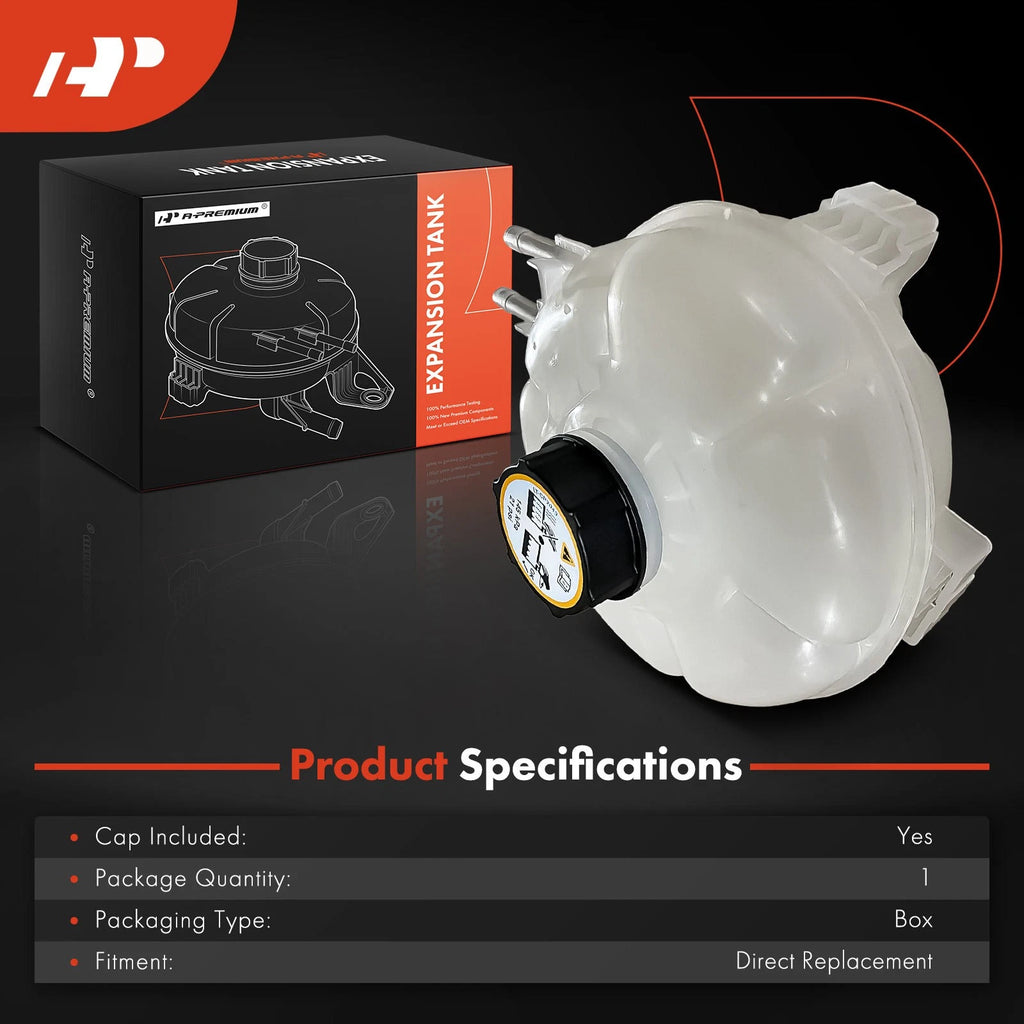 Radiator Coolant Reservoir with Pressure Cap for Ford Escape Bronco Sport (2020–2023)