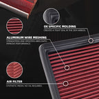 33-2990 Washable High Flow Panel Air Filter for BMW 320i/328i (2012–2019)