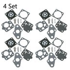 Set of 4 Carburetor Repair Kits for Kawasaki TD24 TD25 TD33 TD40 TG20 TG24 TG25 TG33