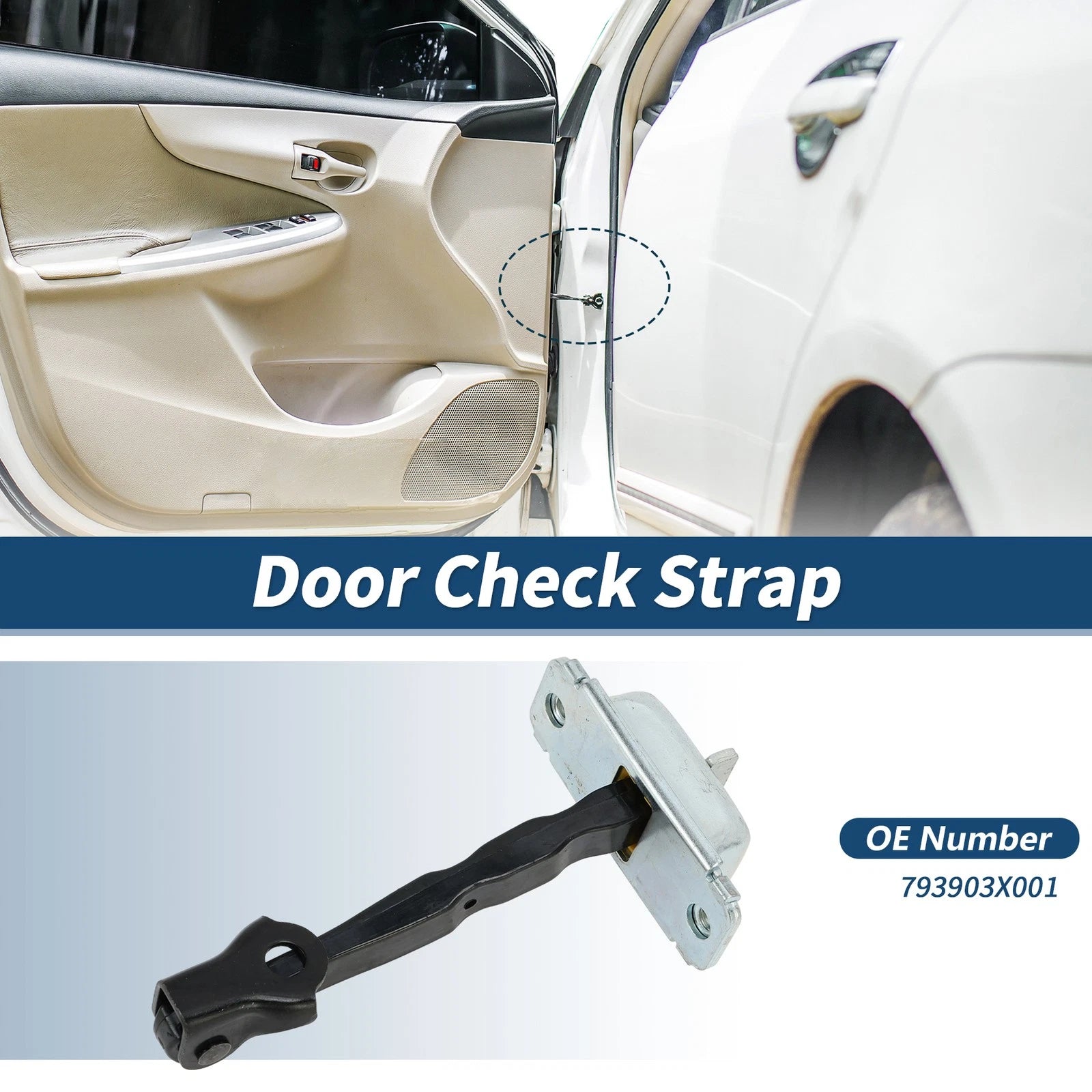 Front Right Door Check Strap for Hyundai Elantra (2011–2016) No.793903X001