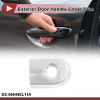 Exterior Door Handle Cover Trim No. 80644EL11A for Nissan Versa (2007–2012) Silver Tone