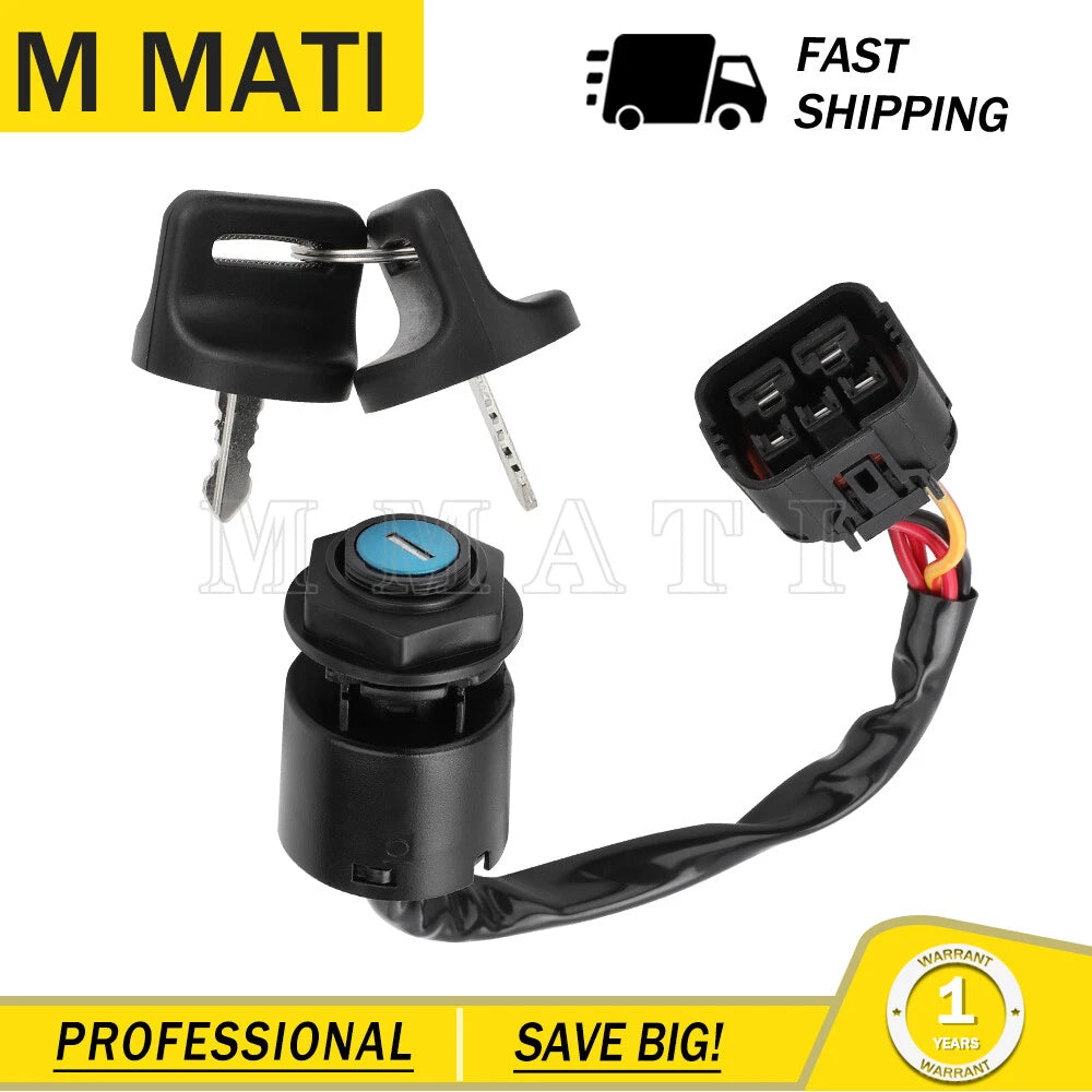 Ignition Switch with 2 Keys for Honda SXS500 Pioneer 500/520 (2016–2023)