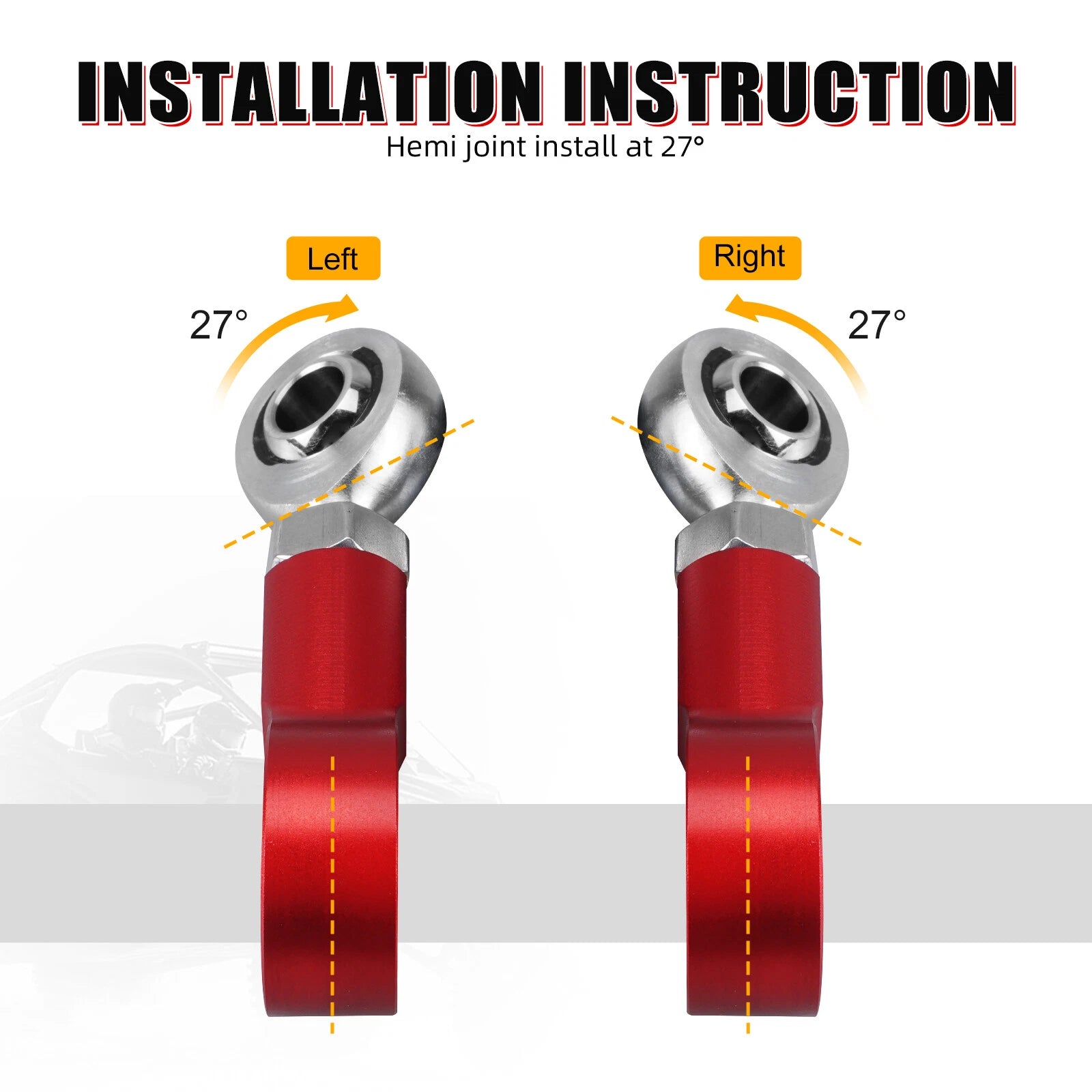 Aluminum Front Sway Bar End Links Kit for Can-Am Maverick X3 Turbo (2019–2023)