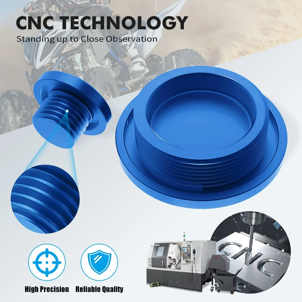 Crankcase Cover Plug Screws Kit for Yamaha YFZ450R/RSE (2009–2025) Blue