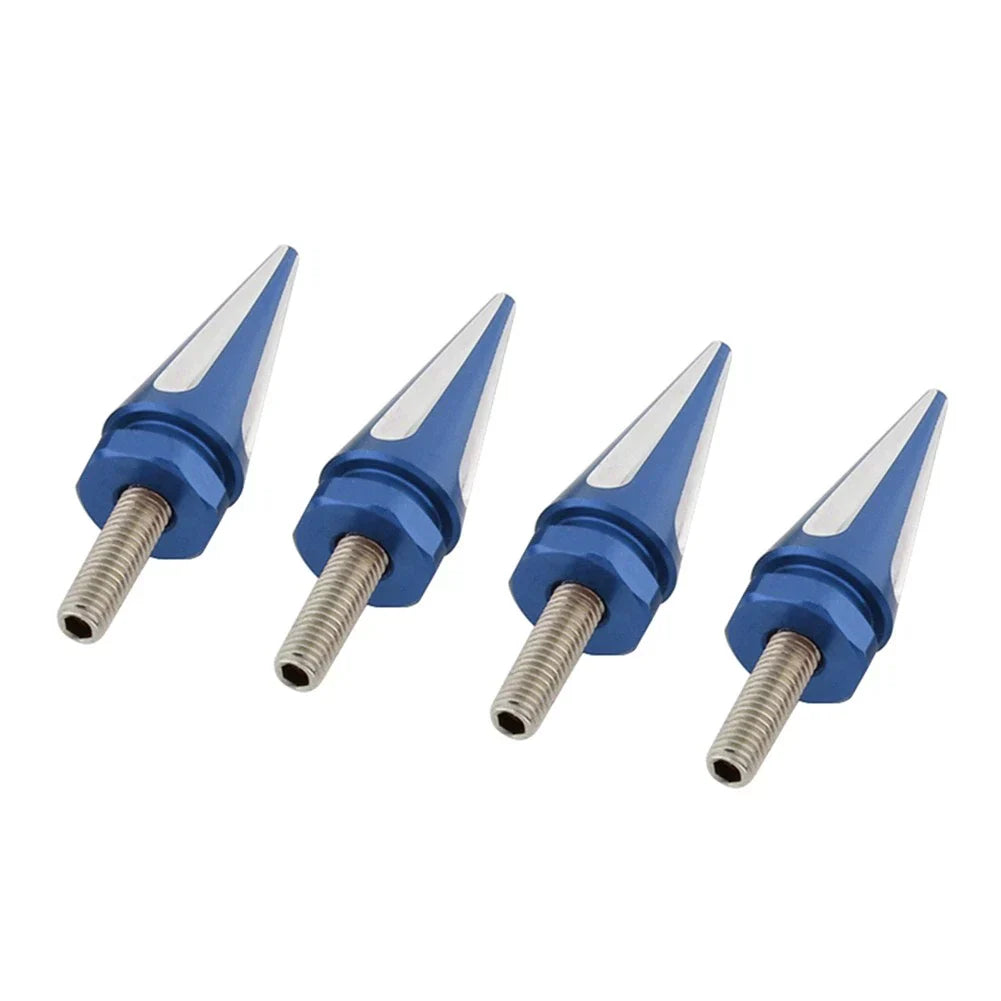 4 x Windscreen Screw Bolts Blue Spike for Harley Touring Road Glide (1998-2025)