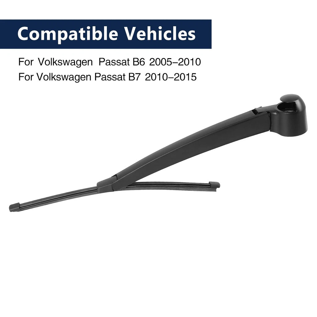Set of 2 Rear Windshield Wiper Blade Arms 285mm for Volkswagen Passat B6 (2005–2010)