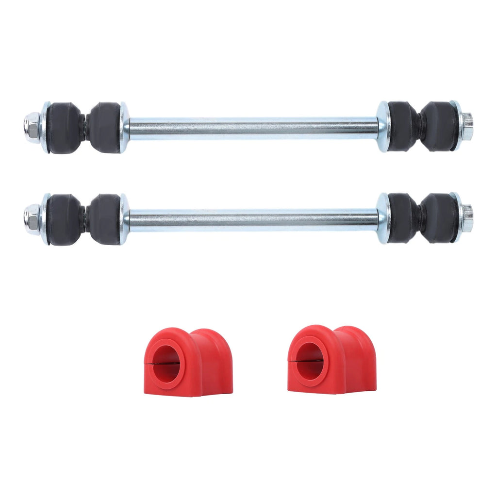 Set of 4 Front Suspension Stabilizer Links & Bar Bushing for Ford Explorer (1998-2005)