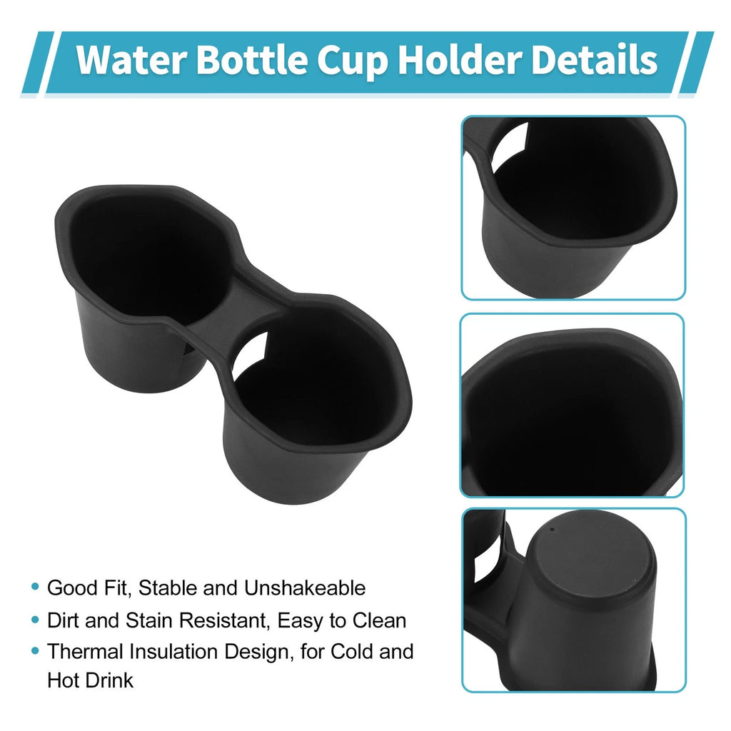 Console Cup Holder Organizer for Subaru Forester (2025–2026) TPE Black 1 pcs