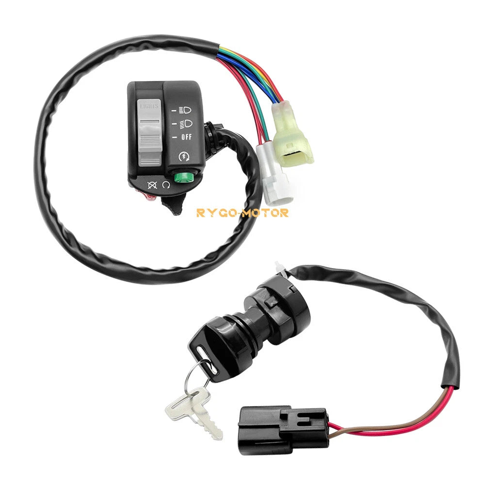 Handlebar Start Stop Switch & Ignition Key Switch for Yamaha Big Bear 400 (2007–2008)