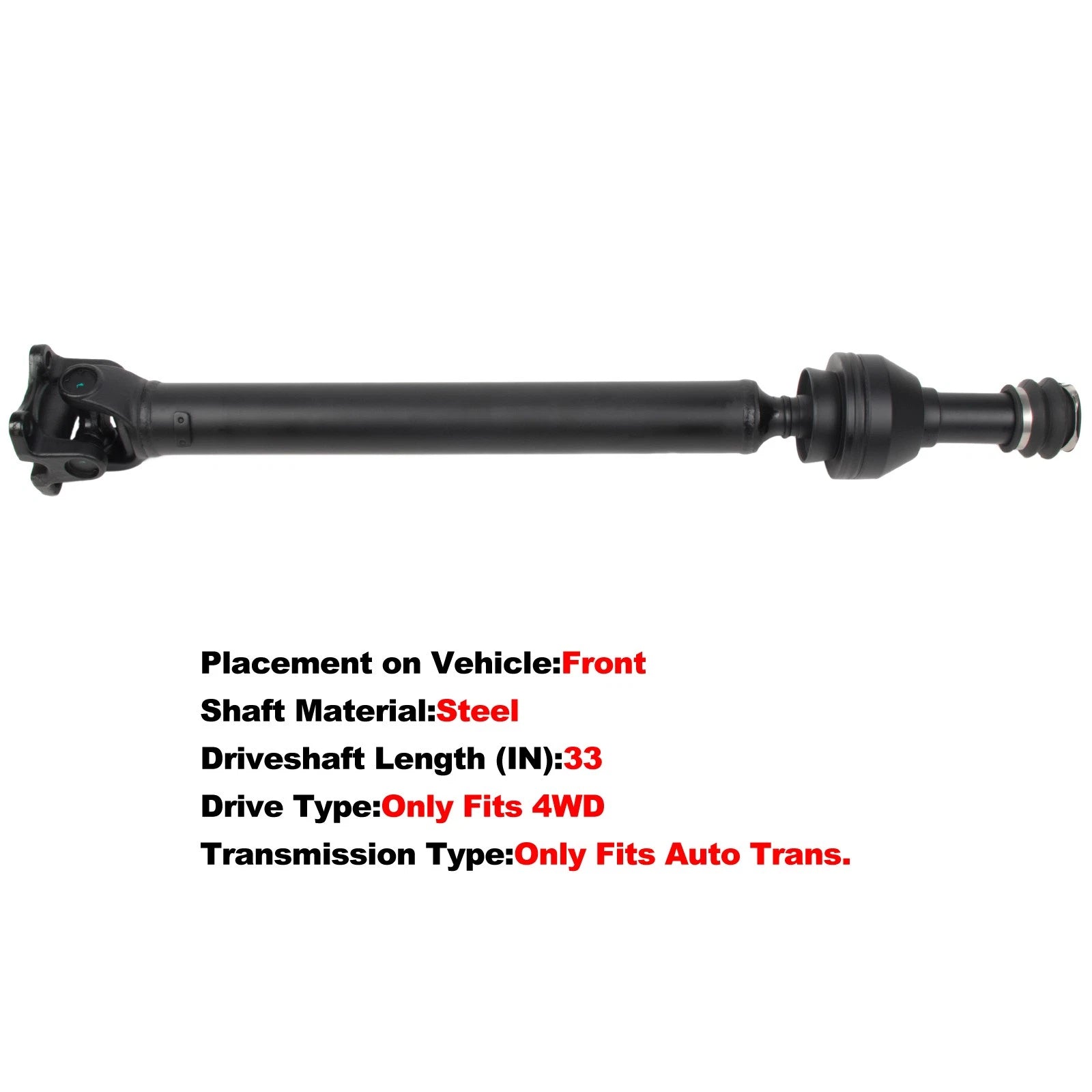 Front Drive Shaft Assembly for Dodge Ram 1500 4WD (2002–2006)