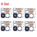 Set of 6 Carburetor Gaskets for STIHL 017 018 MS170 MS180 (C1Q RB-77)