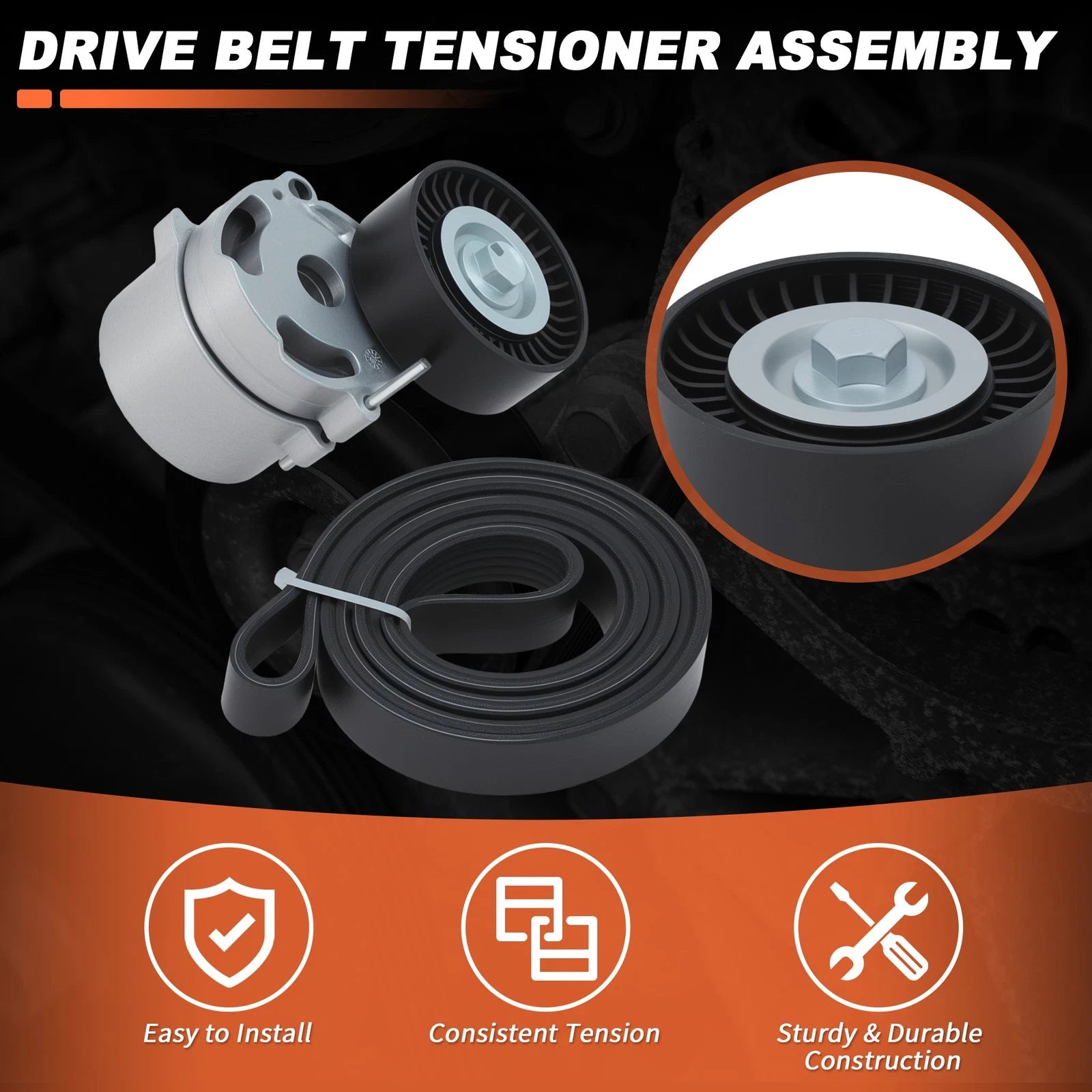 Drive Belt Tensioner Kit 90K-39359 for Subaru BRZ Forester Impreza Crosstrek (2013–2021)