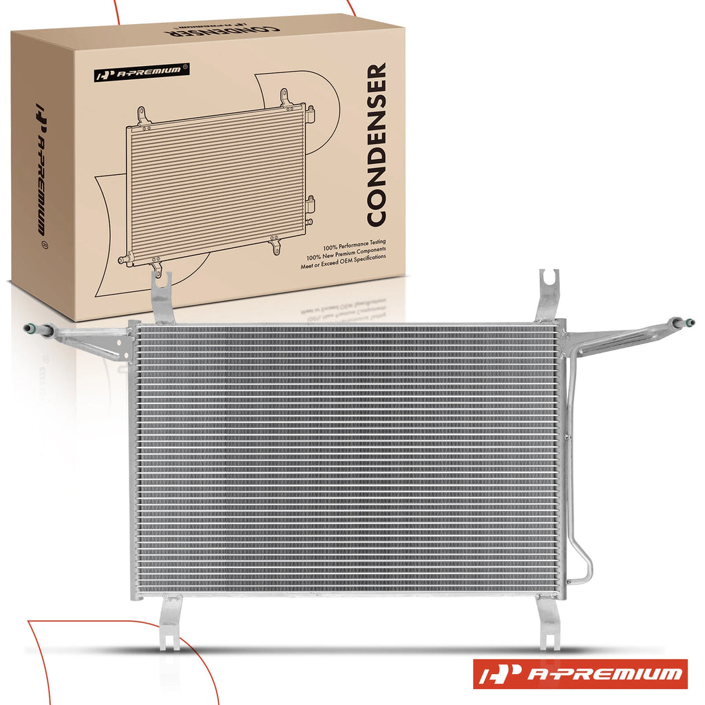 A/C Condenser with Bracket for Ford F-150 F-250 F-350 Bronco (1994–1997)