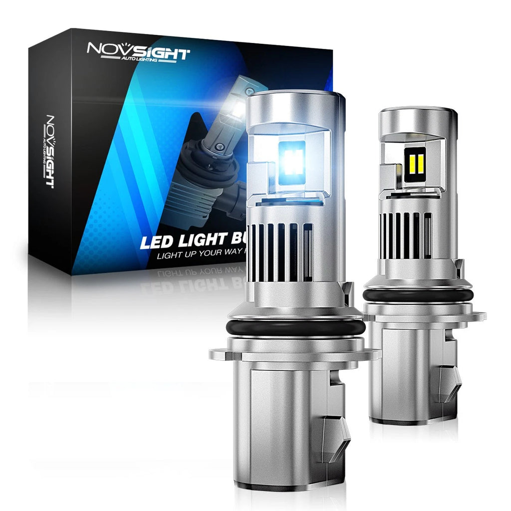 2X NOVSIGHT HB1 9004 LED Headlight Bulbs Kit Hi/Lo Beam (2000–2023)