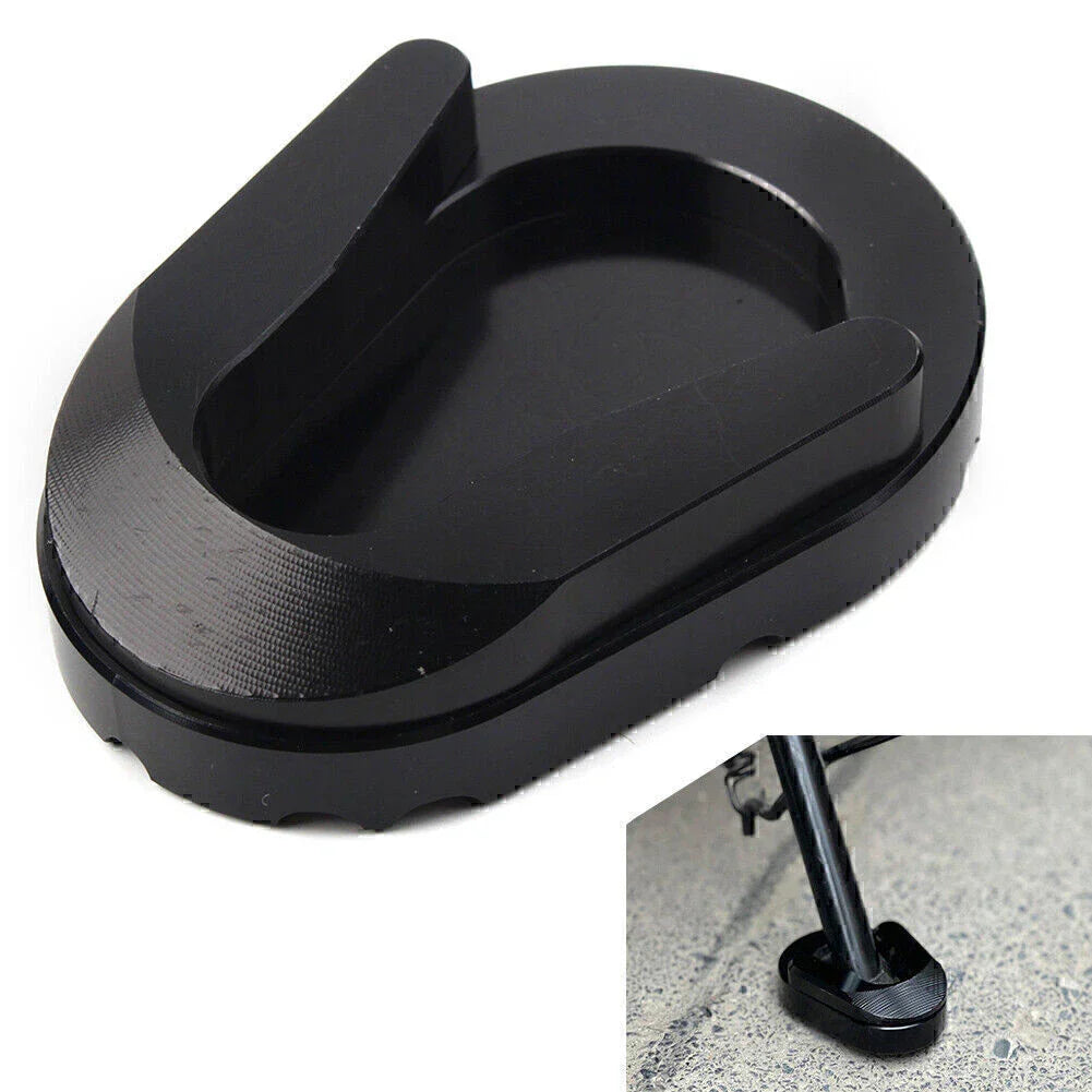 Black Kickstand Enlarge Plate Pad for Vespa Sprint Primavera 150 (2013-2020)