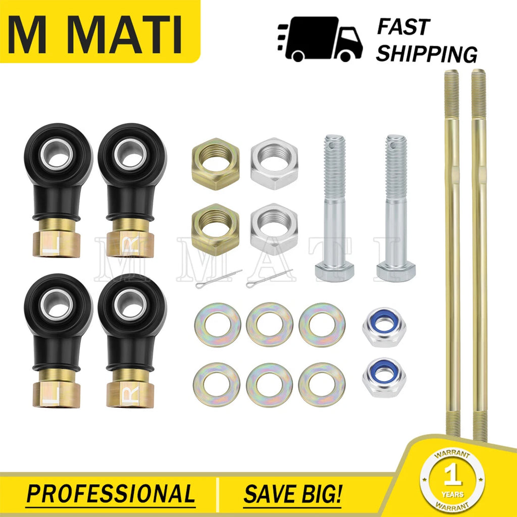 2 Tie Rod End Kit for Polaris Scrambler 400 500 2x4 (2000–2002) ATV