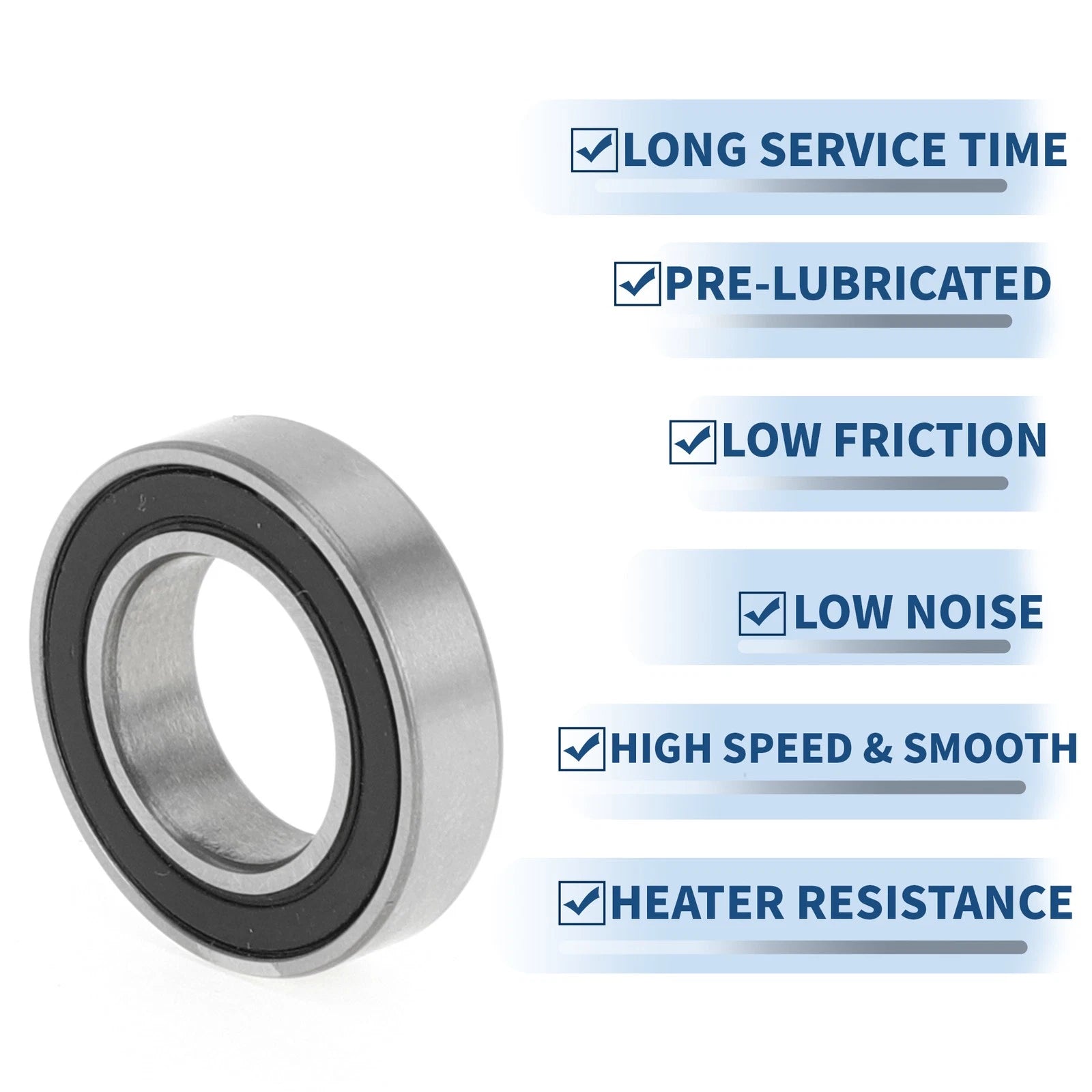 Deep Groove Ball Bearing P5 for Scooter Skateboard Wheel (12x21x5mm)