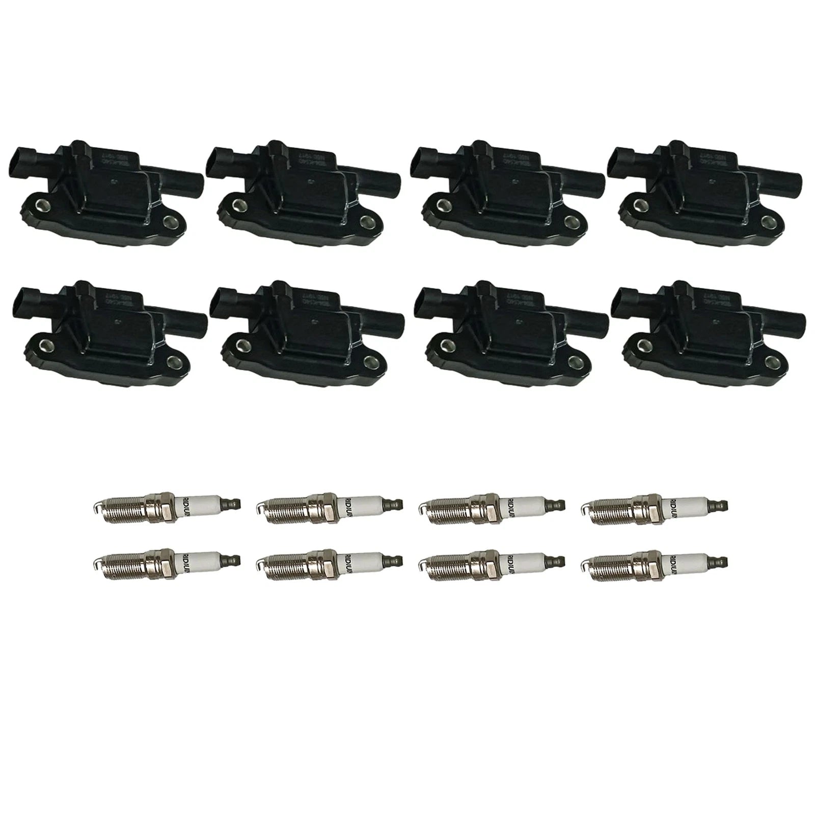 Set of 8 Ignition Coils & Spark Plugs for Tahoe Yukon Sierra 1500 (2007–2014)