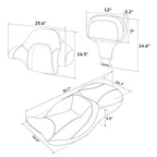 Driver Seat & Backrests for Harley Touring Street Glide (2014-2023)
