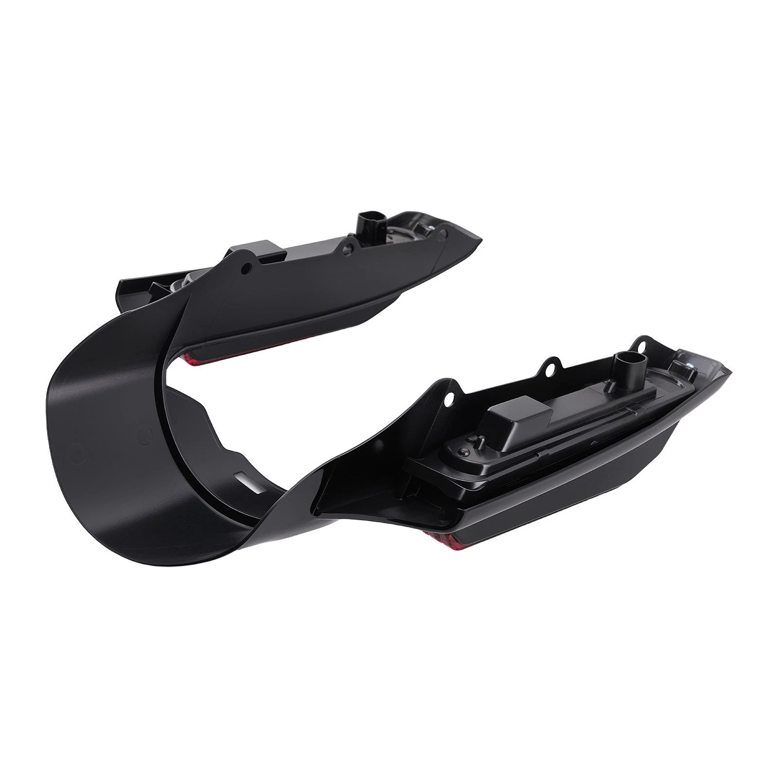 Black Rear Fender LED Light Fascia for Harley Touring (2014–2021) ABS