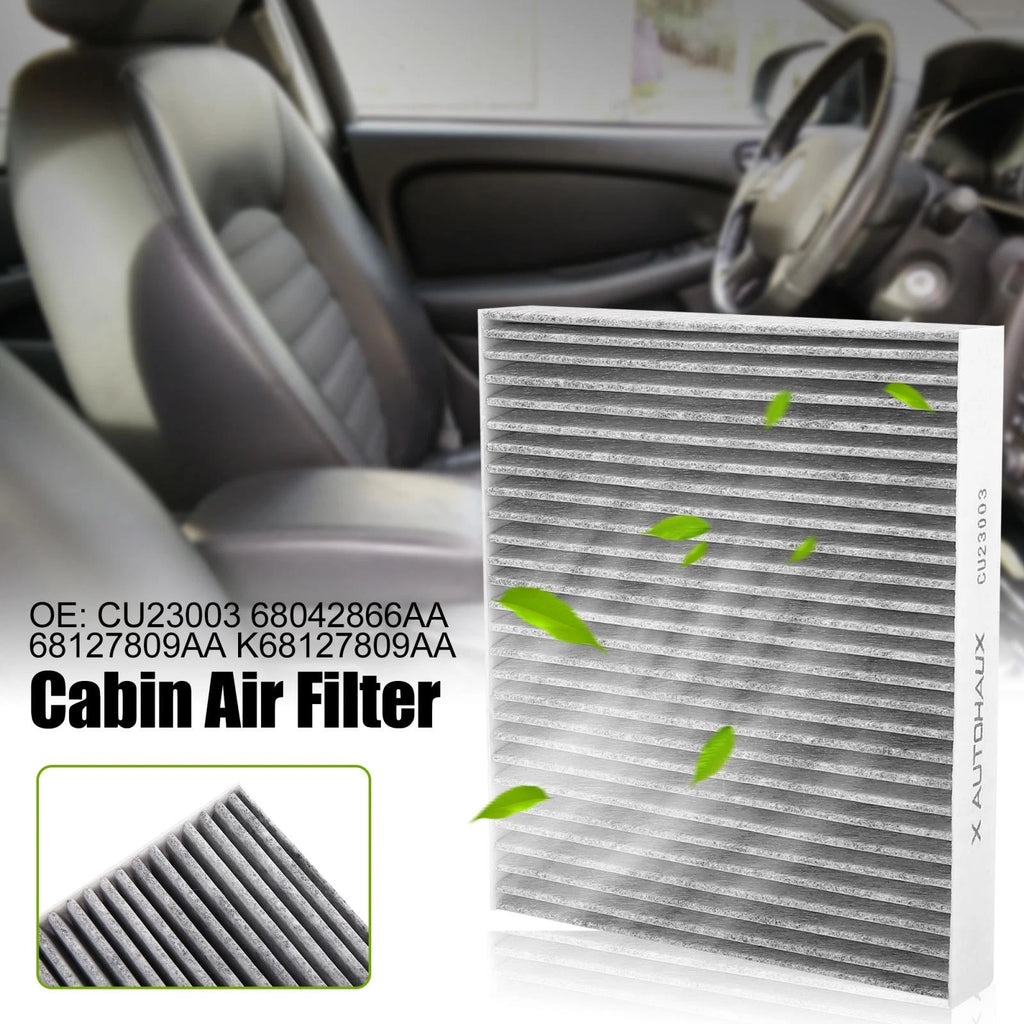 Cabin Air Filter Set of 2 for Chrysler Town & Country, Nissan GT-R, Titan XD CU23003