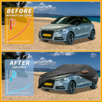 Waterproof Car Cover for Audi A1 (All Weather, Black, Aluminum Film)