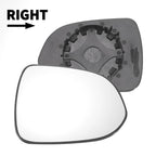 Right Side White Mirror Glass for Honda Jazz (2002–2004)