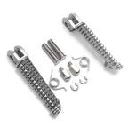 Silver Long Front Foot Pegs for Yamaha YZF R6 (1999–2020), R6S (2003–2009)