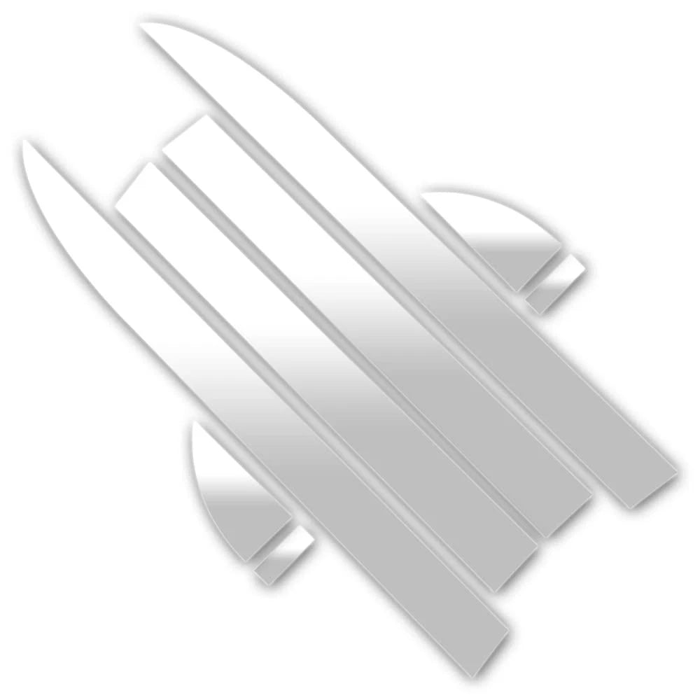 Luxury FX Side Accent Trim 8pc for 2019–2023 Chevy Silverado 1500 Double Cab