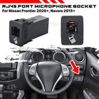 1x 8-Pin Pass-Through Microphone Socket for Nissan Altima/Sentra (2015–2018)