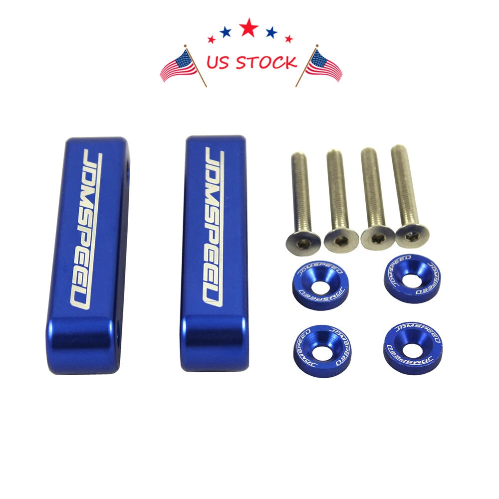Set of 4 JDM Hood Spacer Risers for Acura Integra (1990–2001) & Honda Civic CRX (1988–2000)