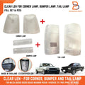 Clear Lens Corner Bumper Turn Signal Light Set for Mazda B-Series (85-98)