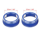 2X Blue AC Climate Control Knob Ring Trim Cover for Toyota RAV4 (2019–2021)