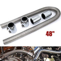 48" Stainless Steel Radiator Flexible Coolant Water Hose Kit