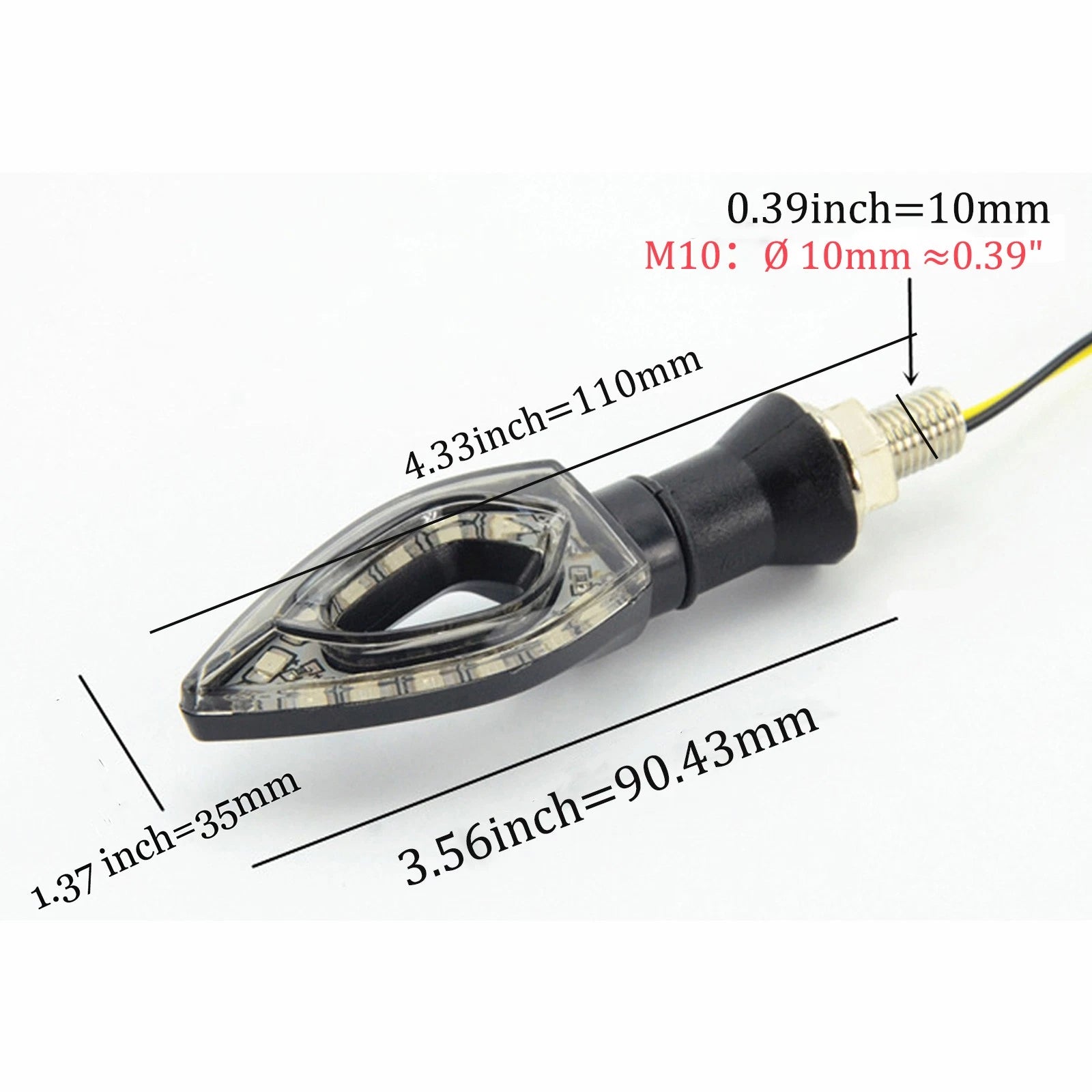 4X Amber Turn Signal Blinkers for Suzuki DRZ400S (2000–2023)