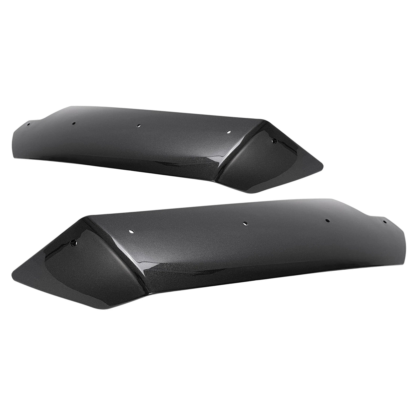 Trunk Spoiler Wing Side Winglets for Chevy Corvette C7 (2015–2019) Gloss Black